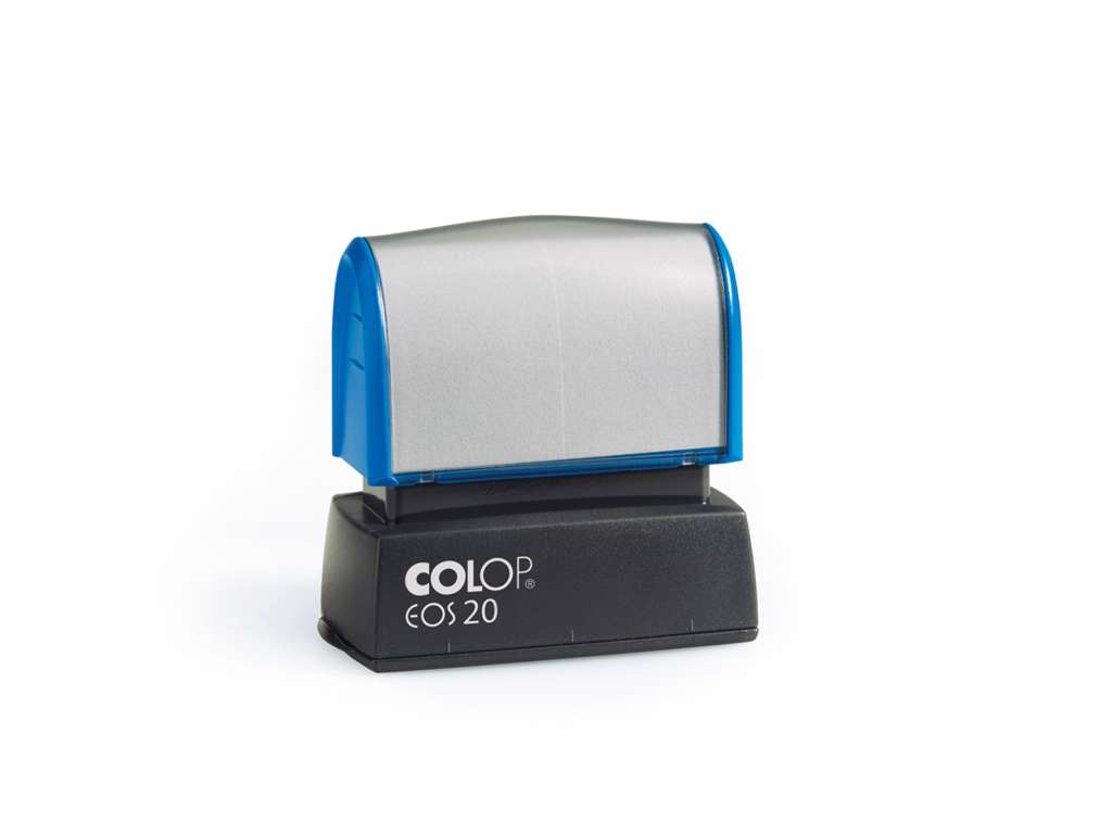 Stempel EOS 20 1-4 linier 38x14 mm sort indfarvning