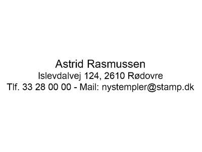 Stempel EOS 25 1-4 linjer 75x15mm sort indfarvning