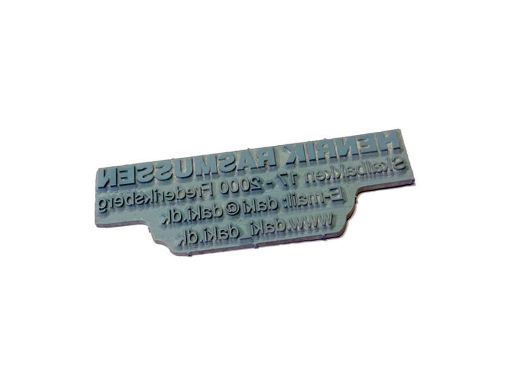 Tekstplade til Trodat stempel Printy 4912
