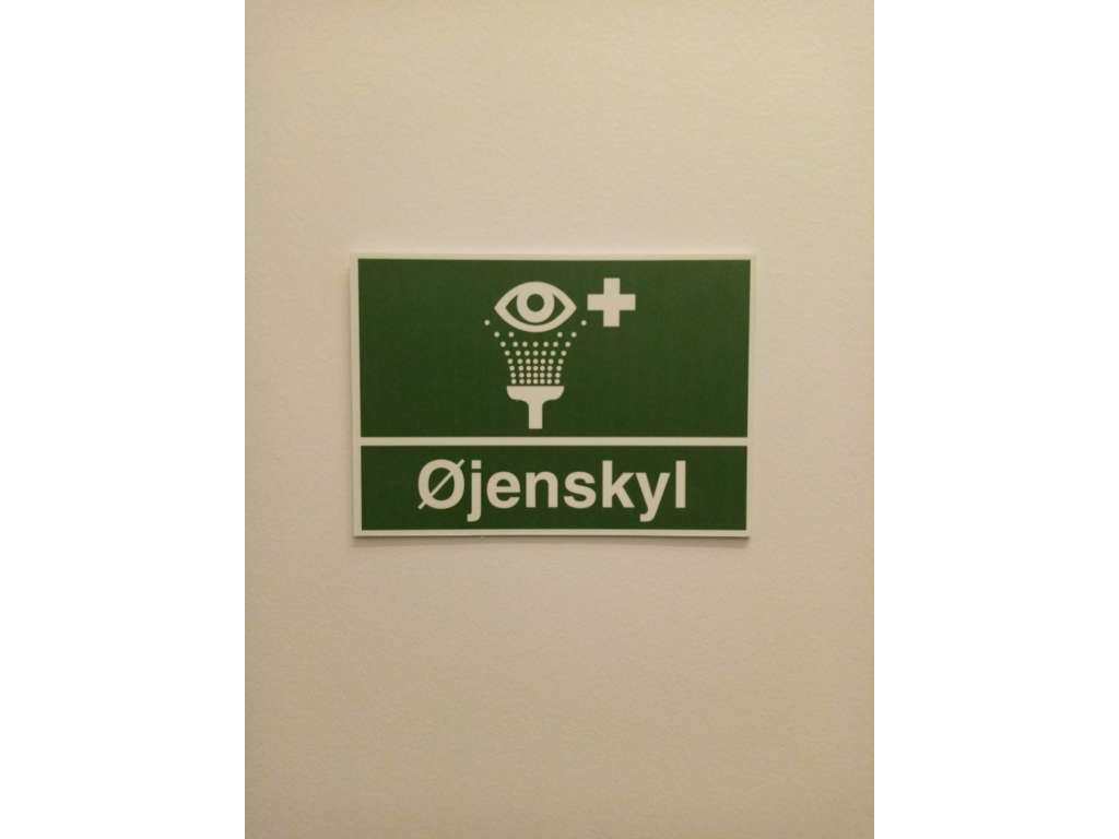 Påbudsskilt Øjenskyl 