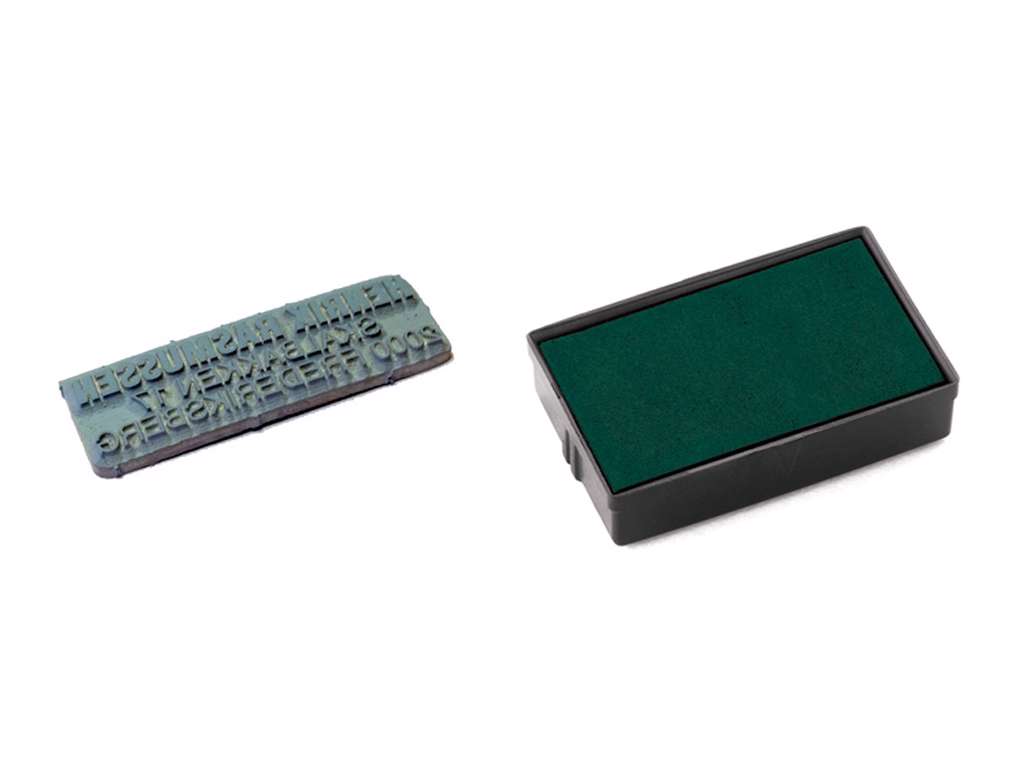 Tekstplade kit til Printer 10 stempel incl. en grøn farvepude