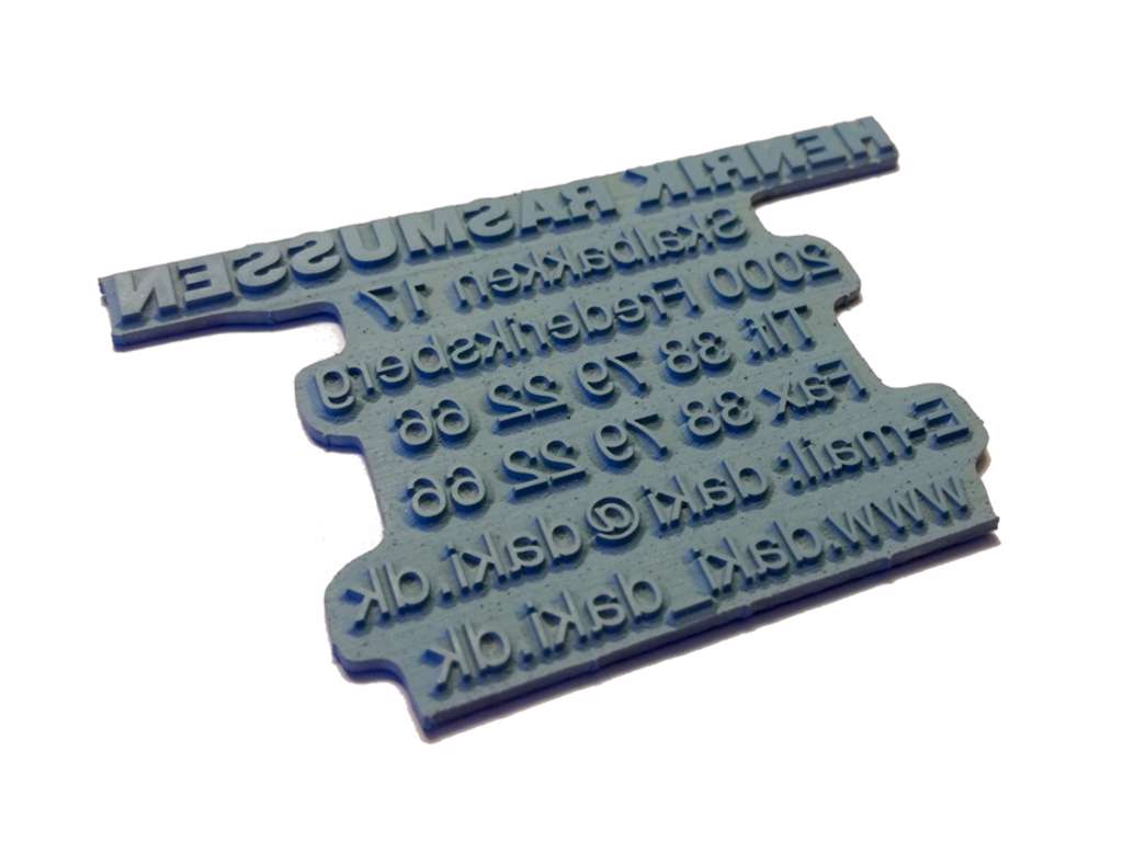 Tekstplade til Trodat 5208 stempel