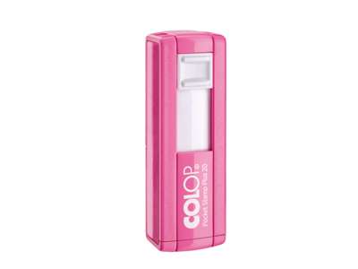 Colop Lommestempel Plus 20 i pink med sort pude.