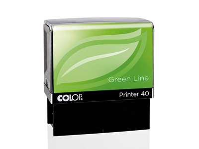 Colop Printer 40 Greenline Stempel med egen tekstplade og farvepude