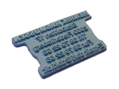 Tekstplade til stempel 3100