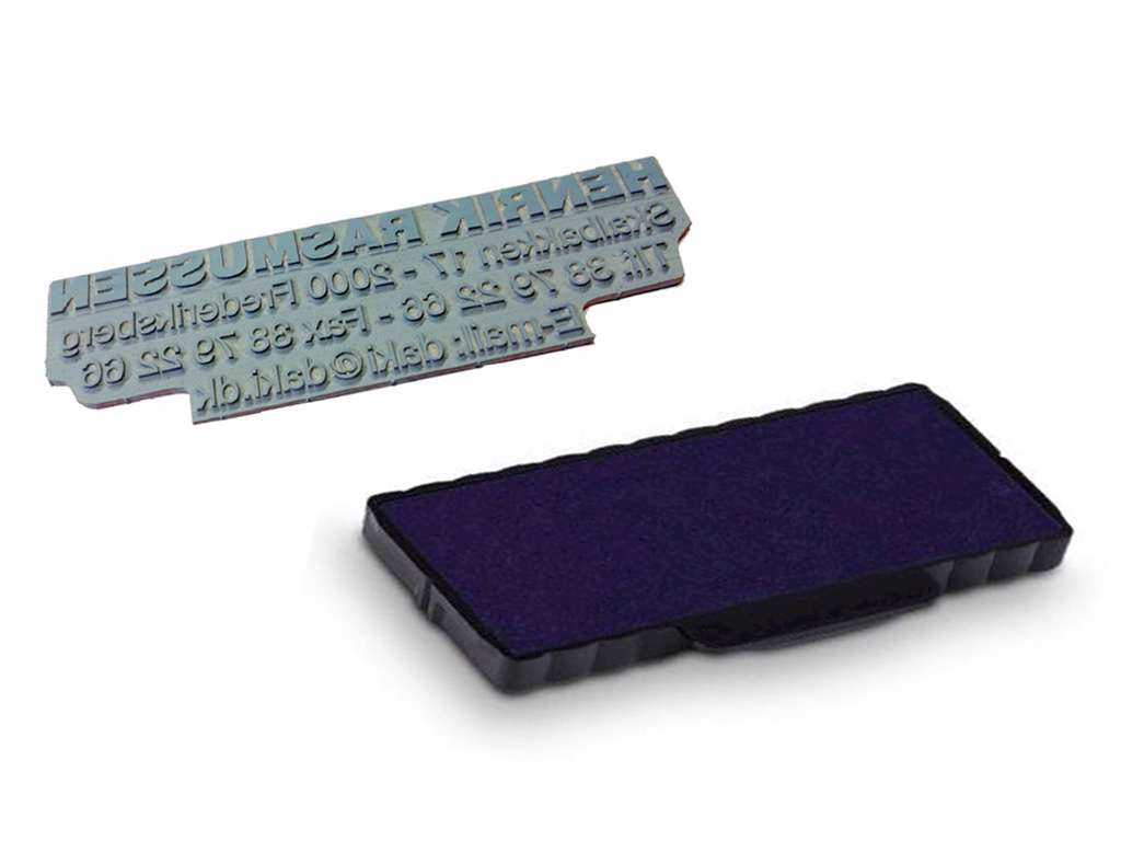 Tekstplade kit til 5205 stempel
