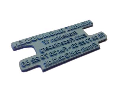 Tekstplade til stempel 2400