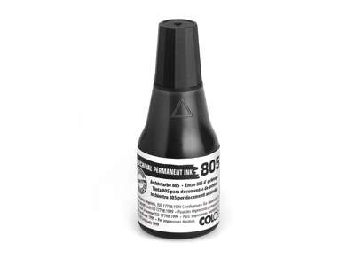 805 farve dokument ægte farve til stempler sort 25ml.