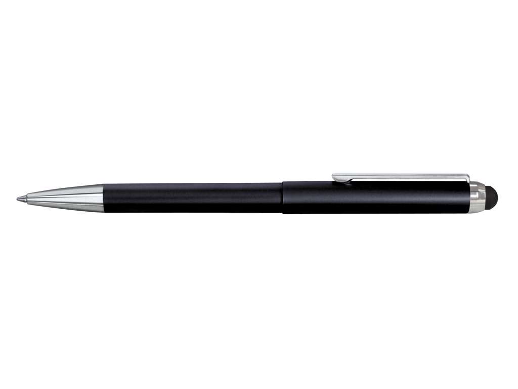 Stempel Kuglepen i sort, med sort aftryk