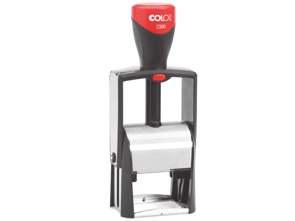 Colop 2300 stempel 1-7 linjer med egen tekstplade og valgfri farvepude