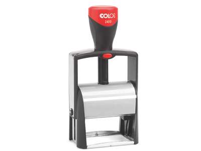 Colop 2400 stempel 1-6 linjer med egen tekstplade og farvepude