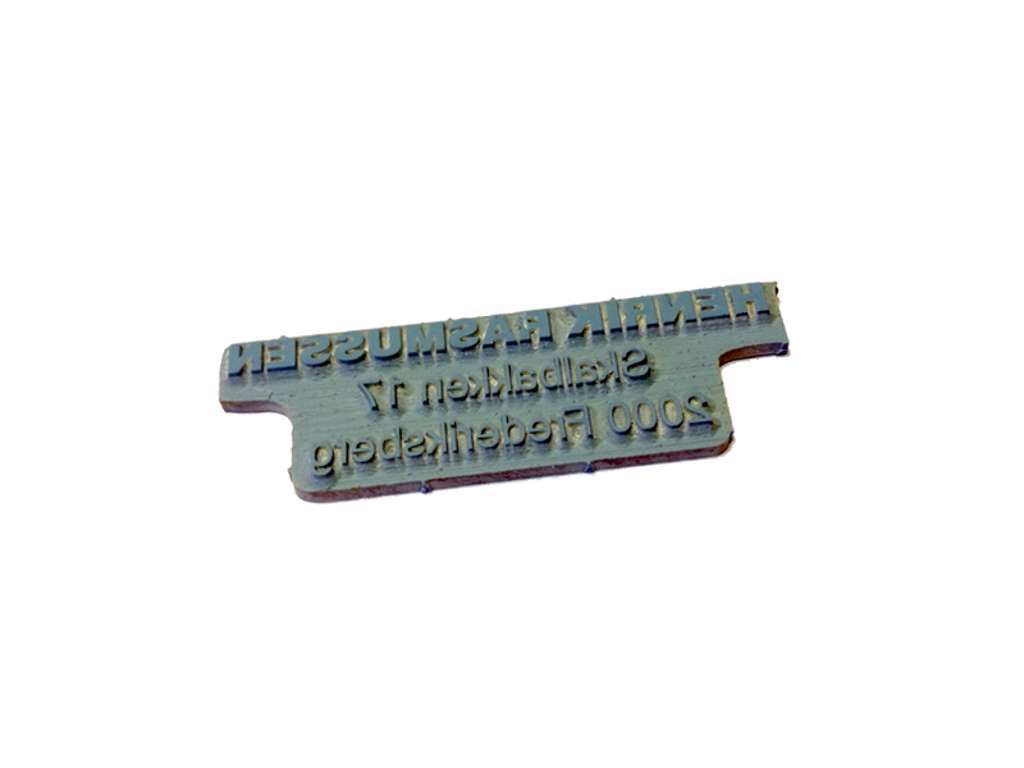 Tekstplade til Trodat stempel Printy 4911