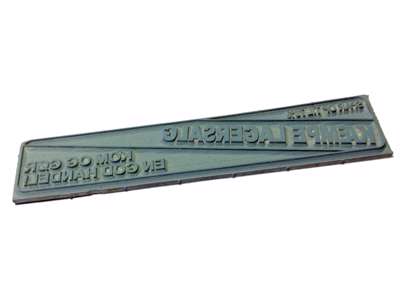 Tekstplade til Colop stempel Printer 25
