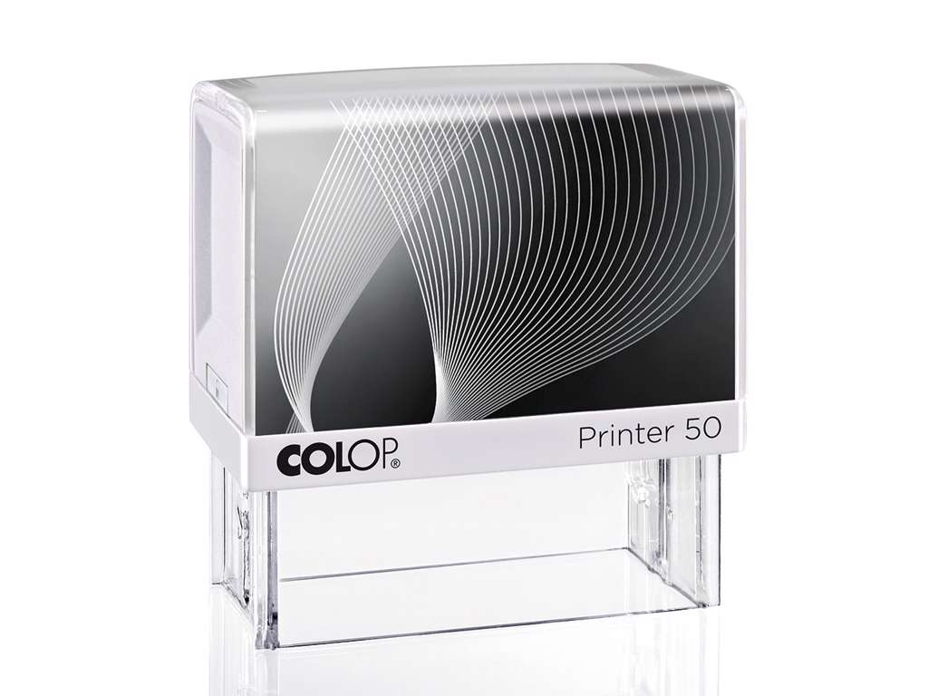 Colop Printer 50 Stempel inkl. egen tekstplade og BLÅ farvepude