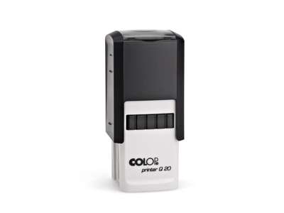 Printer Q20 stempel 20x20mm komplet sort