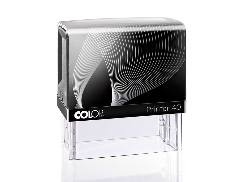 Colop Printer 40 med tekstplade og farvepude