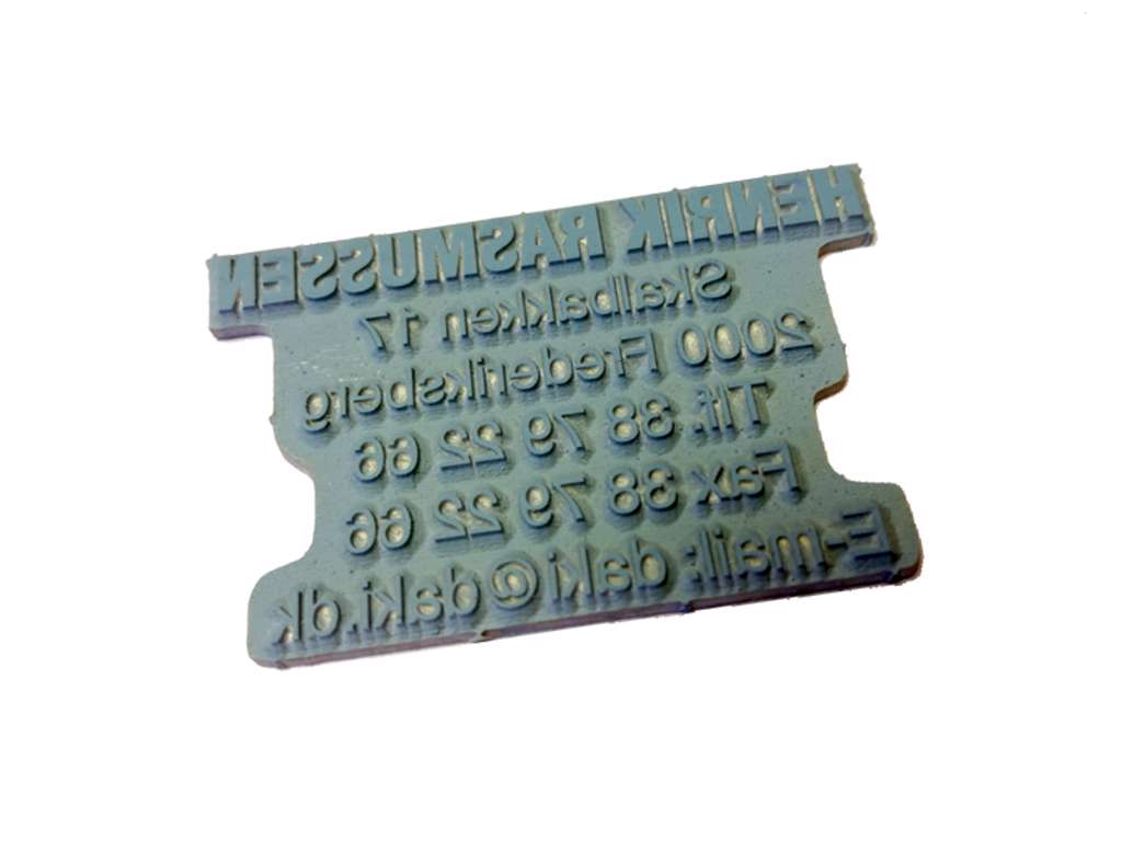 Tekstplade til Colop stempel Printer 53