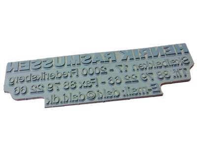 Tekstplade til Colop stempel Printer 45