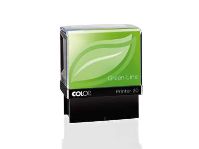 Colop Printer 20 Greenline med tekstplade og farvepude