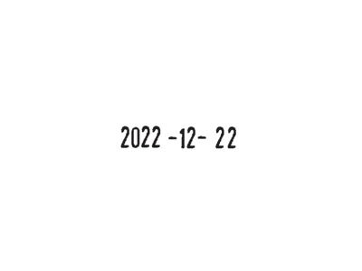 Datostempel ISO dato i 4mm høj 2030.05.31 