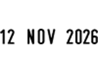 Datostempel 4mm med dansk dato