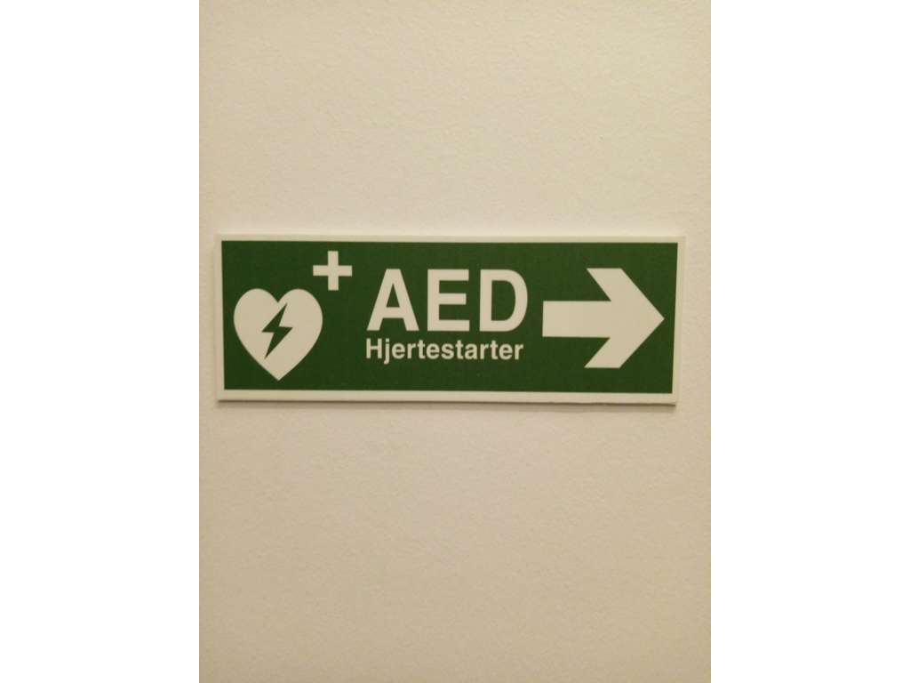 Påbudsskilte  AED 