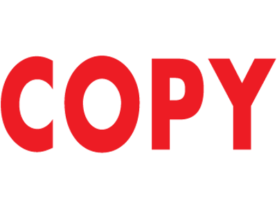 Stempel med Copy
