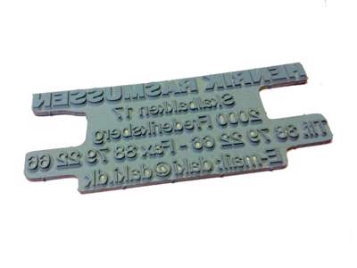Tekstplade til Trodat stempel Printy 4926
