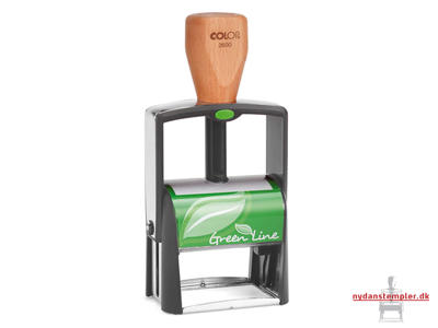 Colop 2600 Greenline Stempel med egen tekstplade farvepude