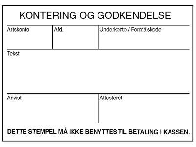 Colop 2800 stempel 1-10 linjer med egen tekstplade og farvepude