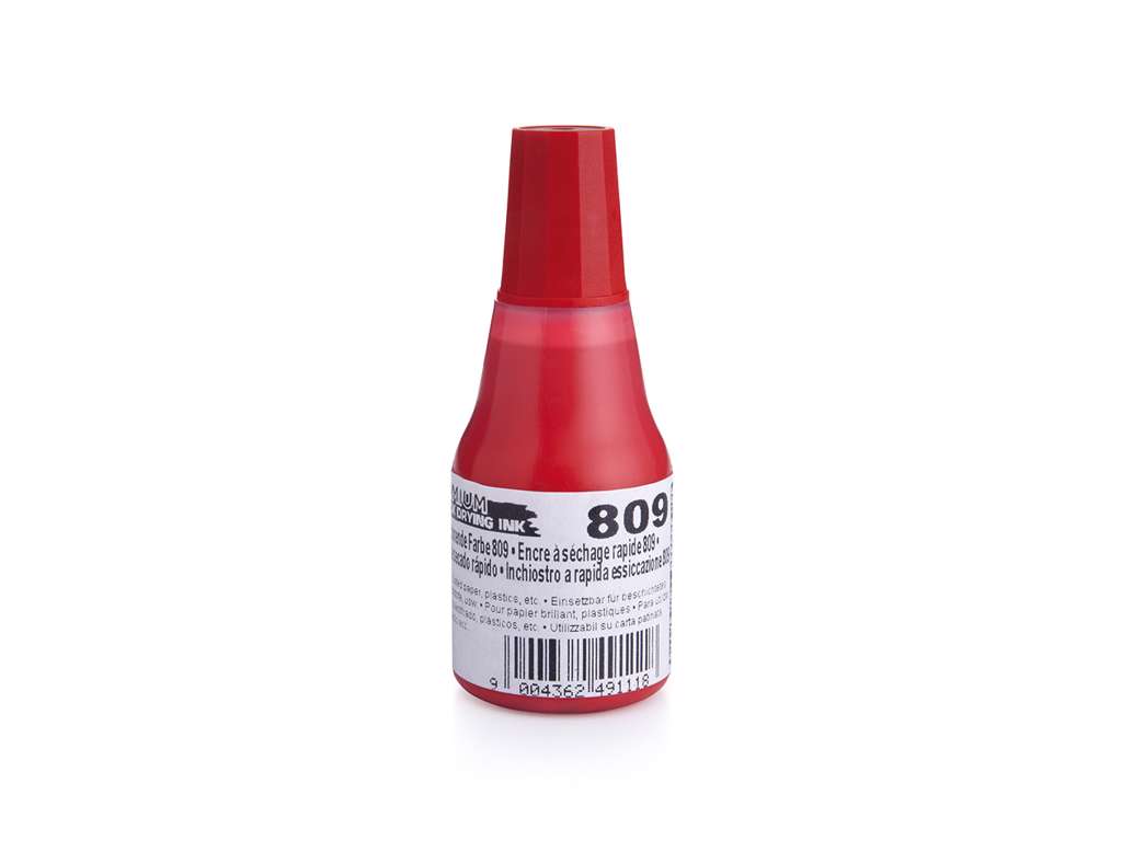 Hurtigtørende farve 809 rød 25ml.