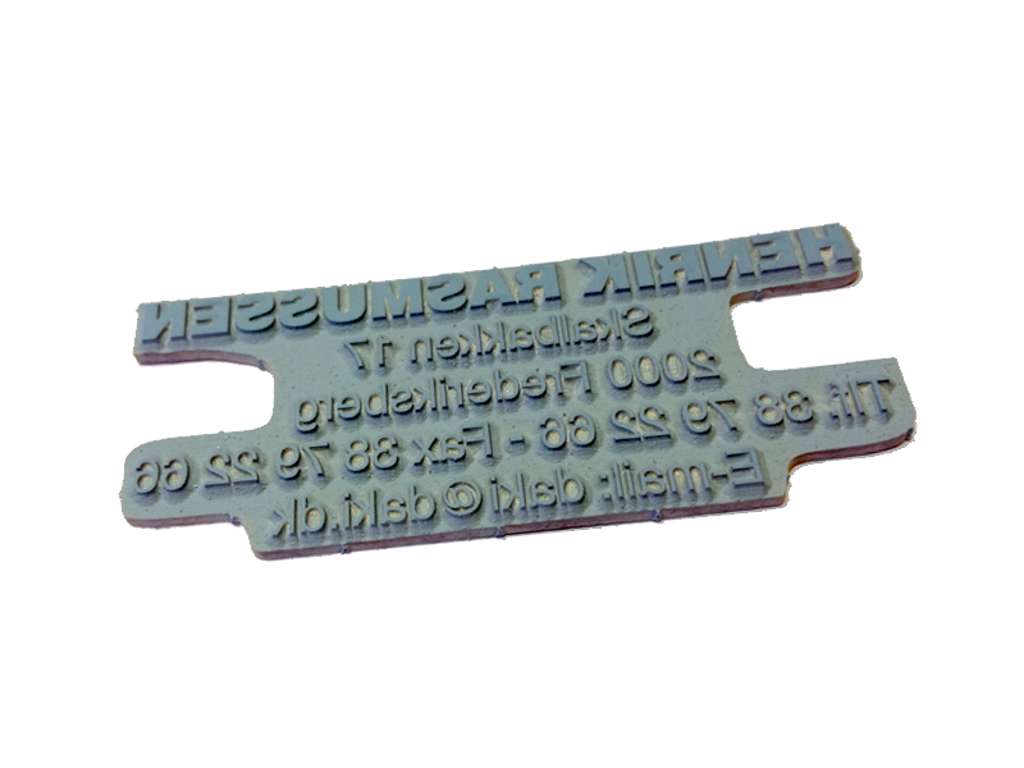 Tekstplade til Trodat stempel Printy 4913