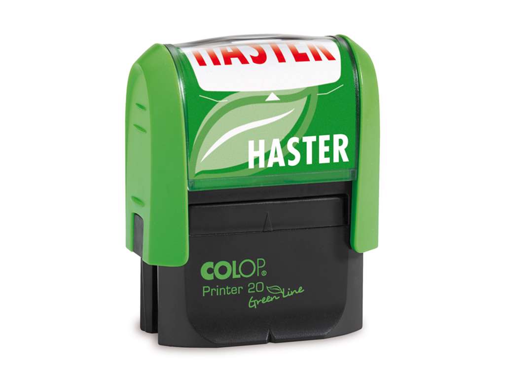 Stempel med Haster