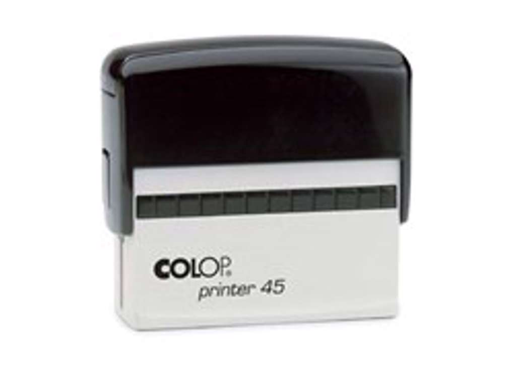Stempel Colop printer 45 med grøn pude