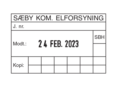 Datostempel Colop 2660 op til 6 linier