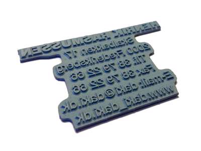 Tekstplade til stempel 3800