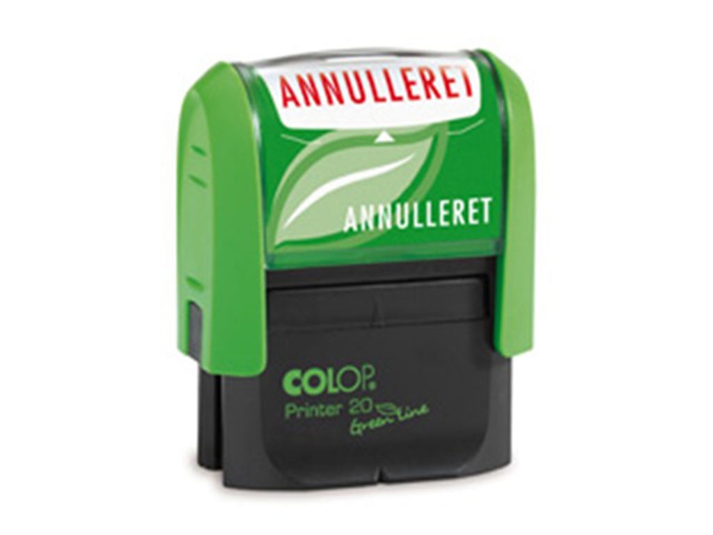 Stempel med Annulleret